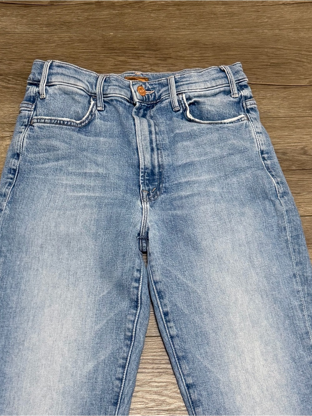 MOTHER The Hustler Ankle Jeans Scenic Route Medium Wash Flare Leg Sz 28 - Picture 6 of 14